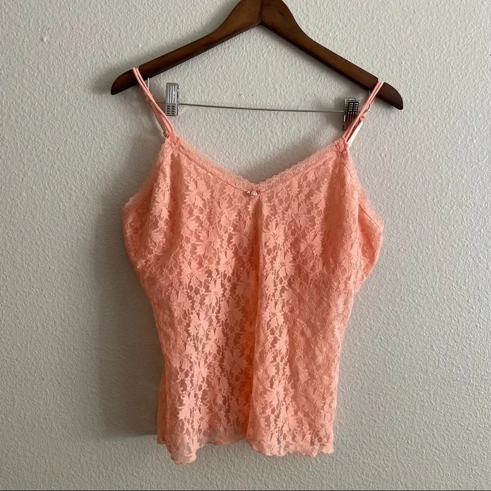 Intimates Lace Floral Cami Lingerie Top Nightie Sleep Camisole Tank Top Size XL - Picture 8 of 8